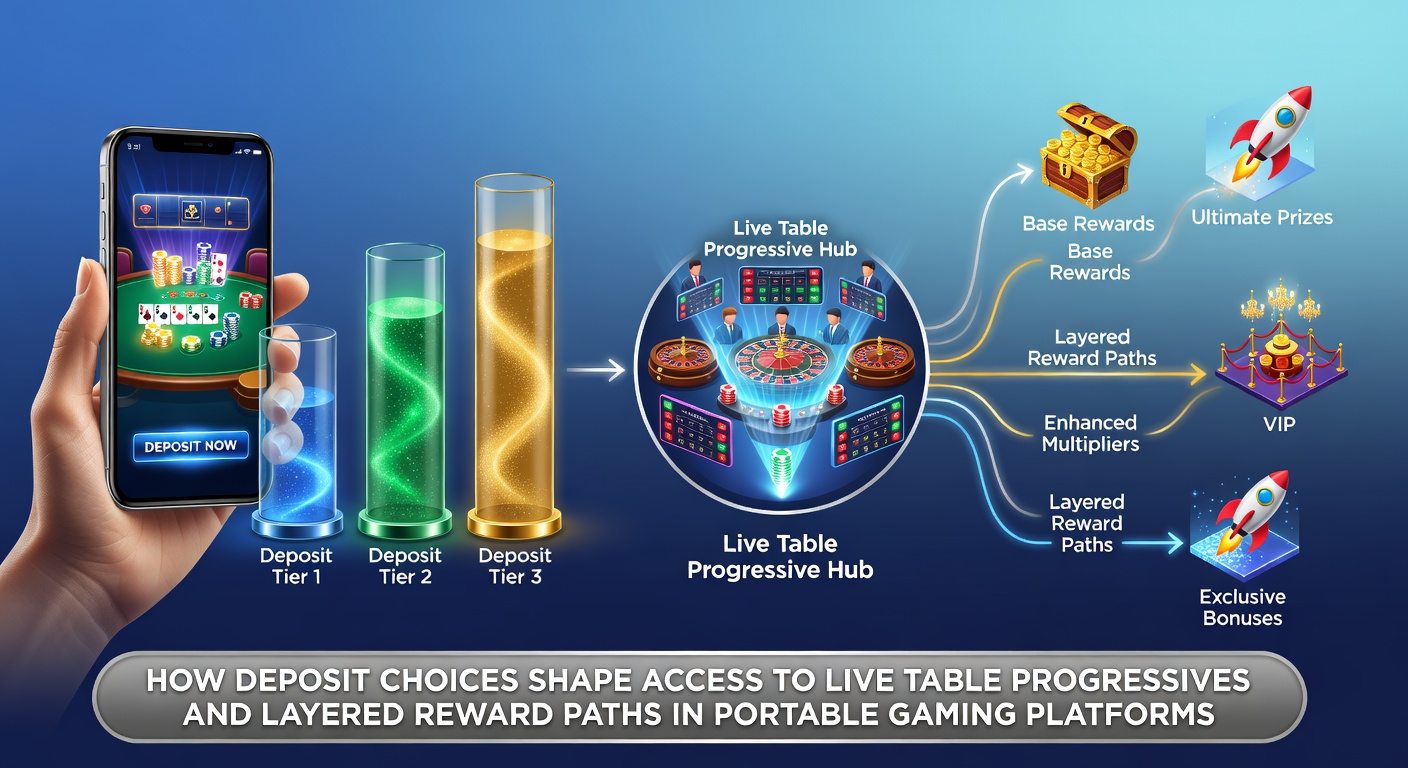 Mobile Gaming Plattform mit Live-Tisch-Progressiven und Einzahlungsoptionen