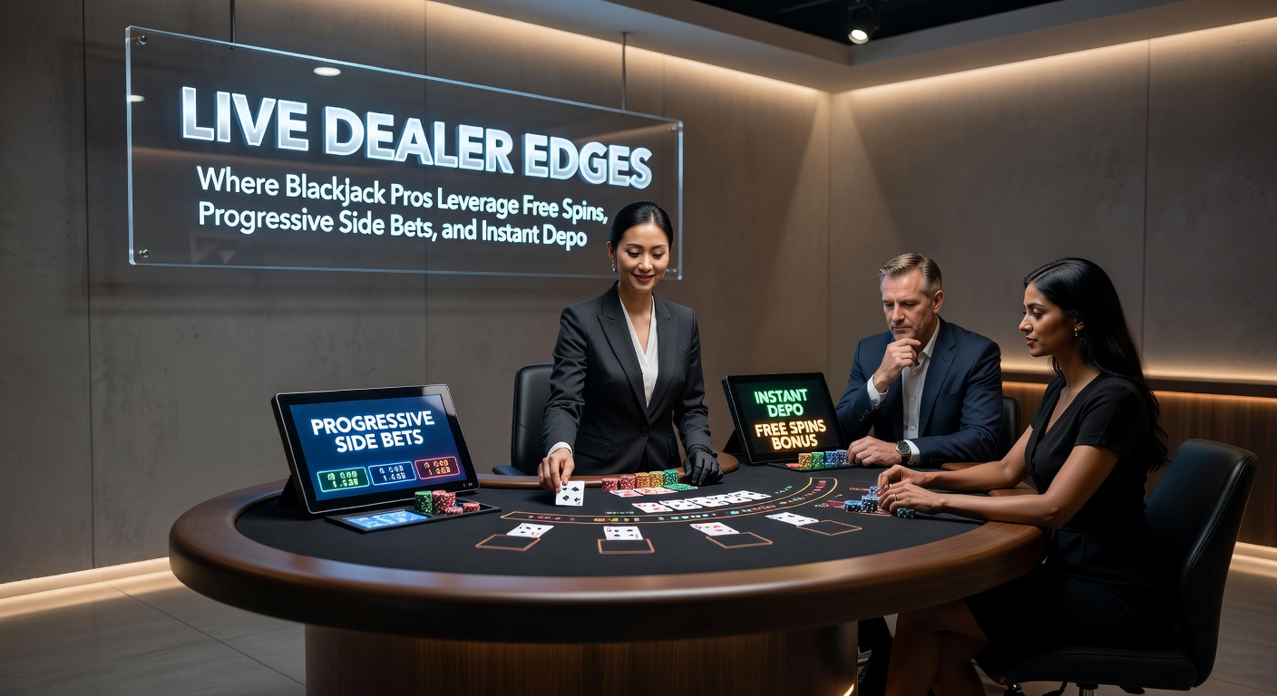 VIP-Leiter mit Blackjack-Profi, der Side Bets platziert und Boost-Icons aktiviert, vor Live-Dealer-Hintergrund